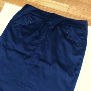 Akris Punto Casual Navy Skirt, US 12